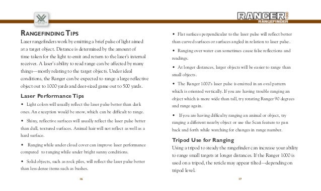 range manual laser finder