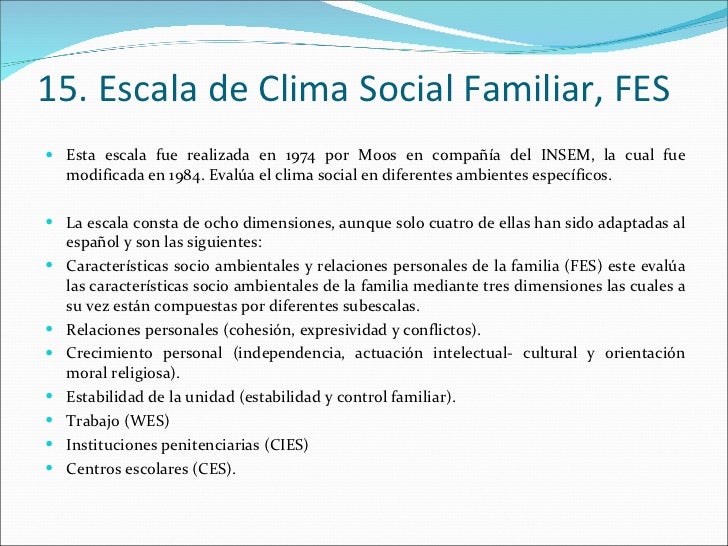 Escala De Clima Social Familiar Fes es.slideshare.net