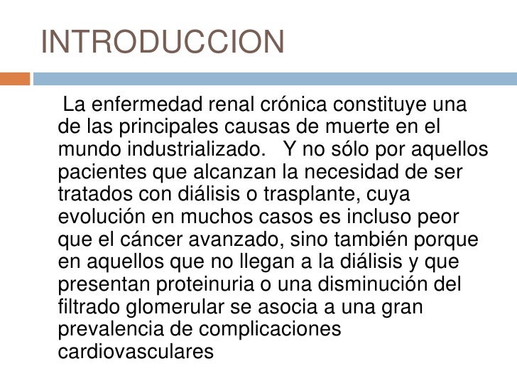 Insuficiencia renal cronica Insuficiencia renal cronica