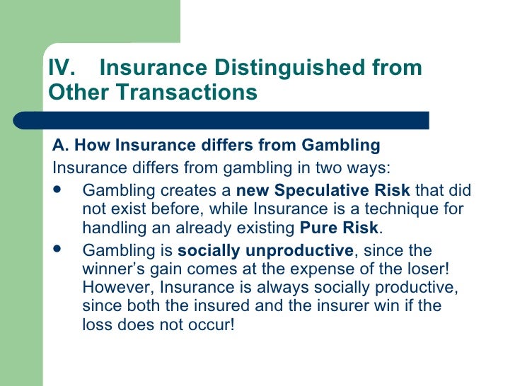 Insurance And Risk