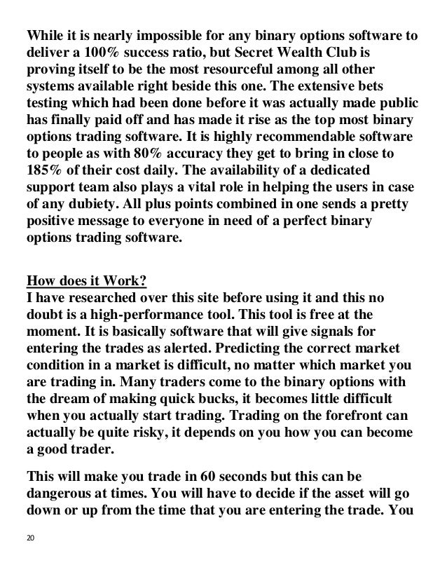 Best legit binary options