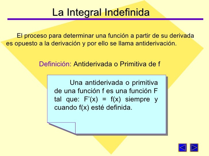 Para Que Sirve La Integral Indefinida