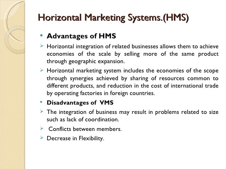 Integrated marketing channels