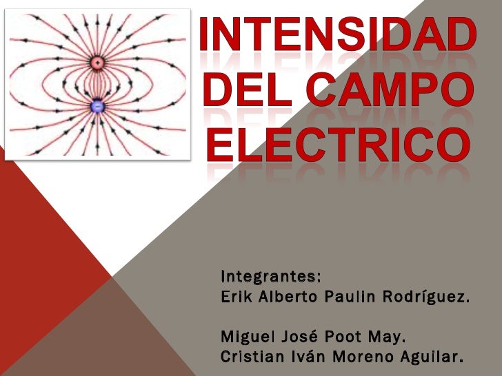 INTENSIDAD DE CAMPO intensidad de campo: