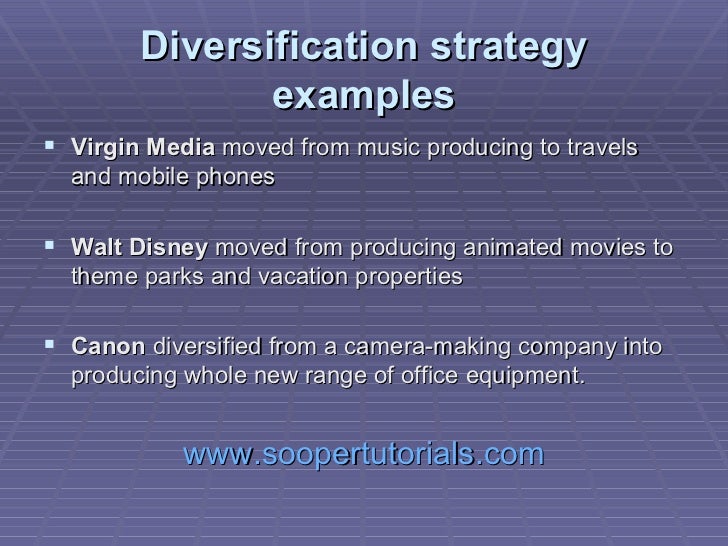 diversification strategy examples in pakistan