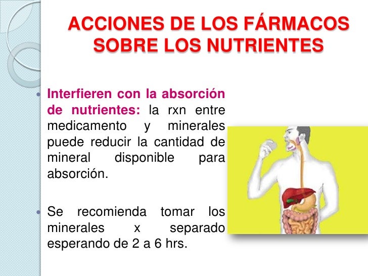 Interacción fármaco nutriente