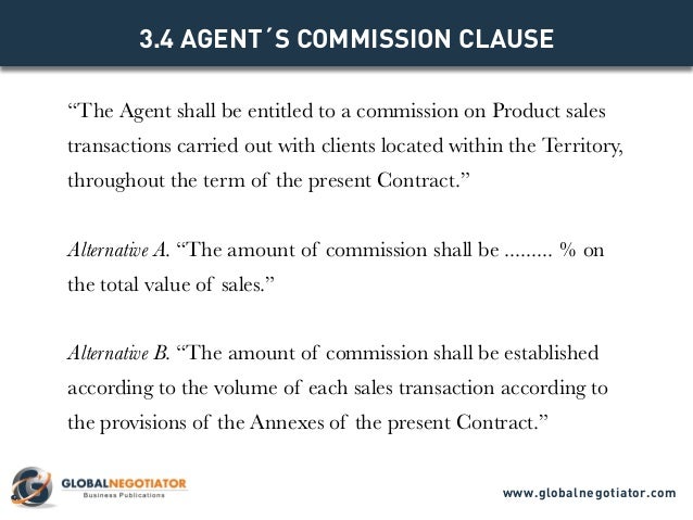 agency contract and agent The exclusive agreement with agents abroad model is used when a supplier of products wishing to enter into or increase its sales on the market of another. agency contract and agent The exclusive agreement with agents abroad model is used when a supplier of products wishing to enter into or increase its sales on the market of another.