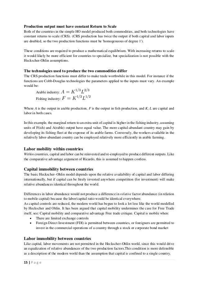 International trade essay