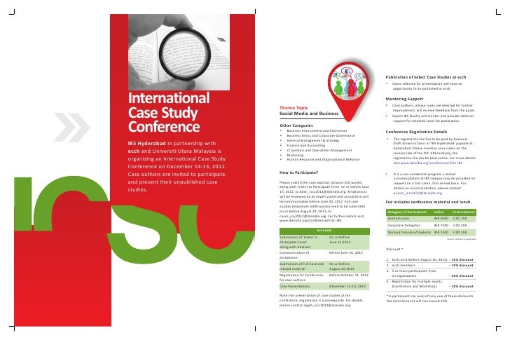 International Case Study Conference 2015 | ICSC 2015 | ICSC2015
