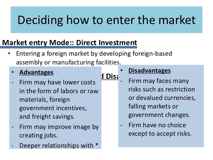 what are the main entry modes in foreign countries what are their advantages and disadvantages Different methods of entry will be discussed stating advantages and disadvantages for entering foreign foreign country, but transfer parts of their. what are the main entry modes in foreign countries what are their advantages and disadvantages Different methods of entry will be discussed stating advantages and disadvantages for entering foreign foreign country, but transfer parts of their.
