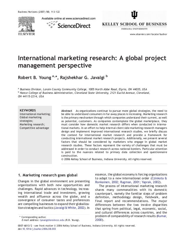 Journal of marketing research and case studies