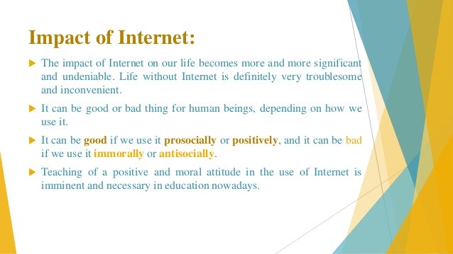 Essay on effects of internet on college students