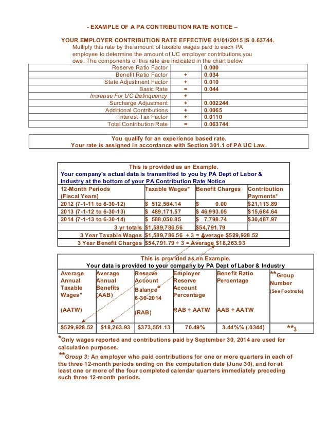 interpreting your pennsylvania unemployment compensation pa uc benefits chart