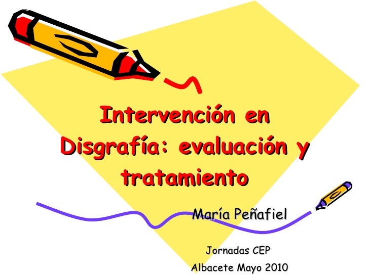 Intervencion disgrafia alumnos