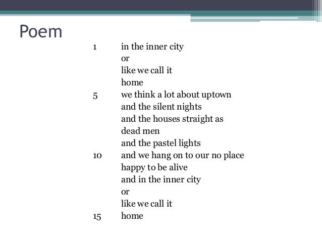Lucille Clifton in the inner city Lucille Clifton in the inner city
