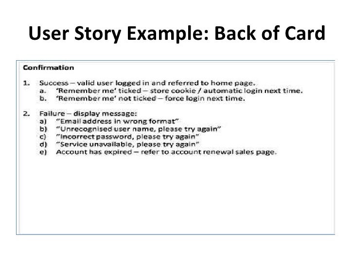 story card template introducing agile user stories story card template introducing agile user stories