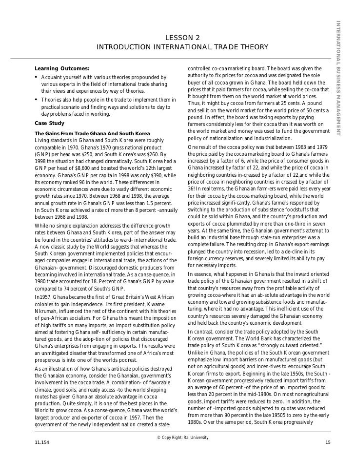 introduction to international trade essay introduction to international trade essay