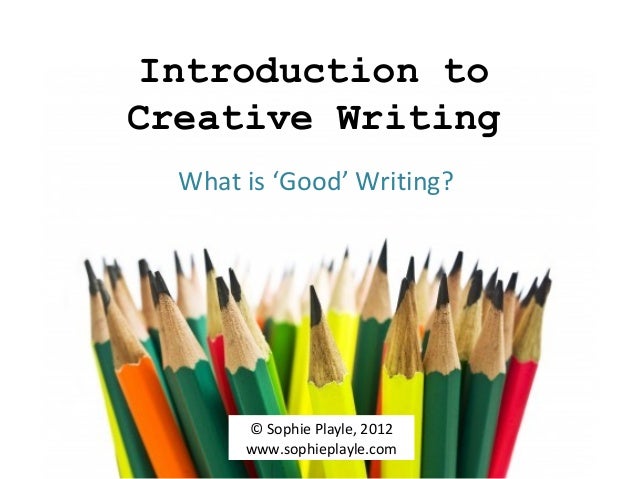good creative writing introduction