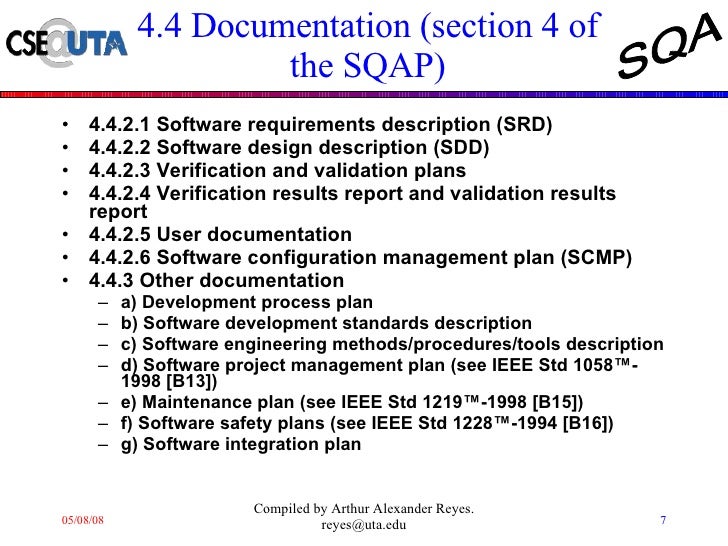 quality assurance plan template