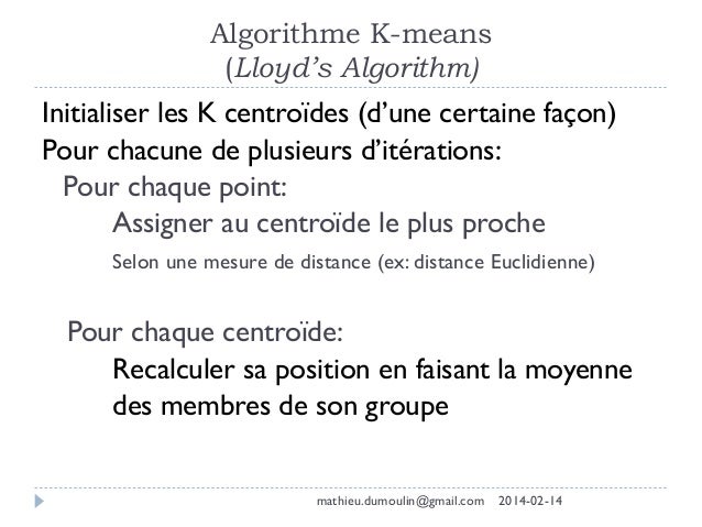 exemple de l algorithme k means