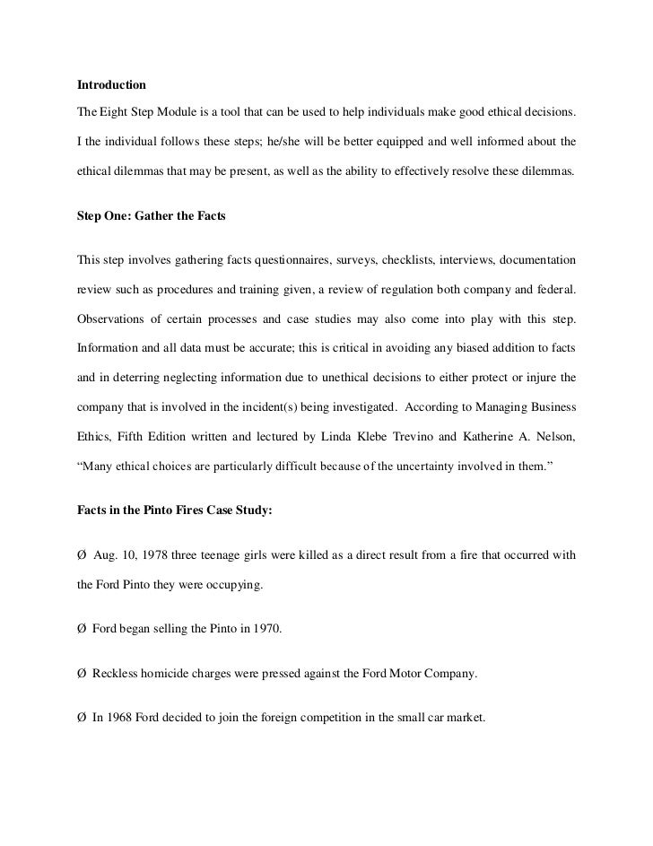 Introduction for an ethics essay