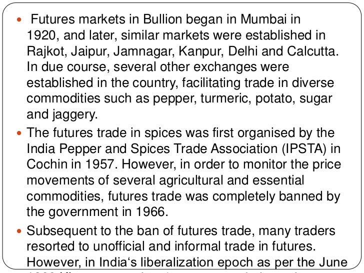 Option trading in commodity in india
