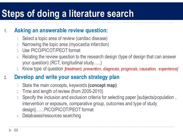 How To Write An Effective Literature Review