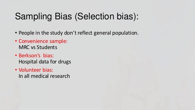 Case controlled study bias
