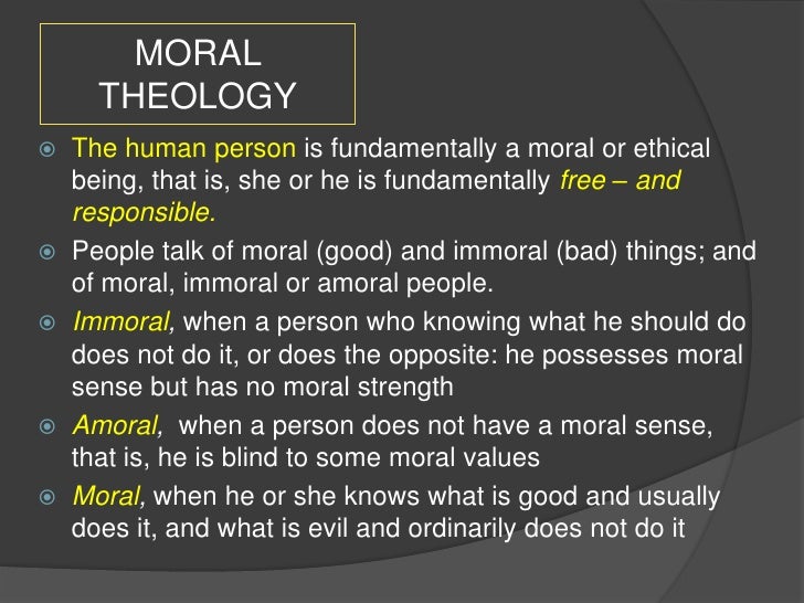 Introduction to moral theology