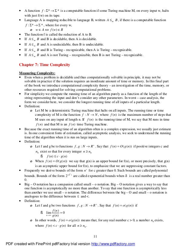 Introduction To The Theory Of Computation Introduction To The Theory Of Computation