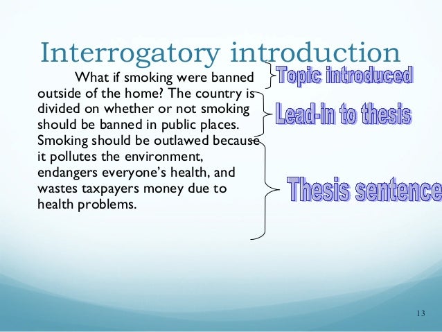 smoking essay introduction