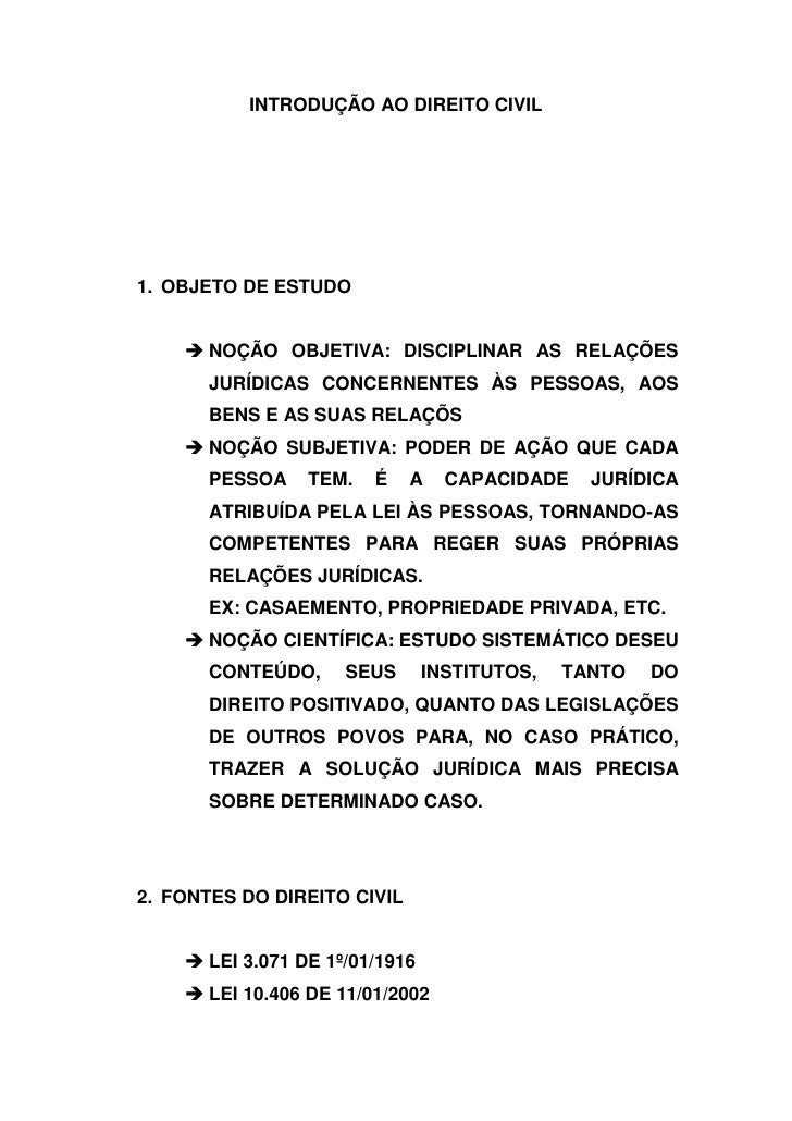 Caso Concreto Aula 1 Introdução Ao Estudo Do Direito
