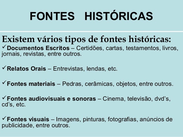 Fontes Históricas – Conexão Escola SME