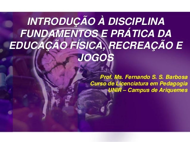 Introdução da educação fisica Introdução da educação fisica