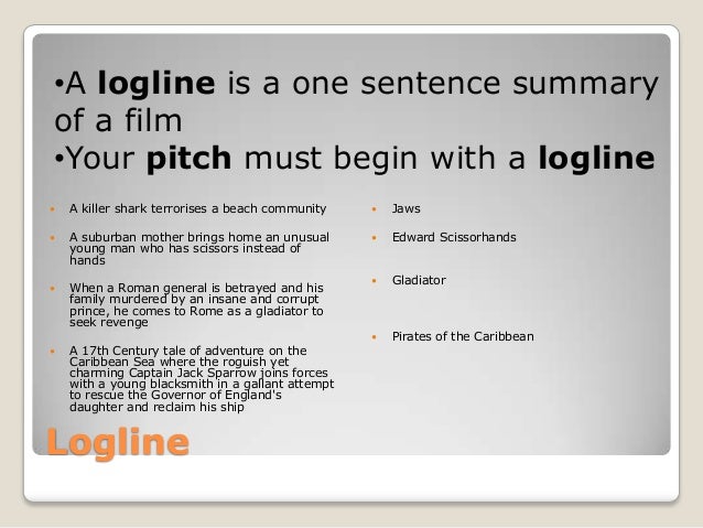 logline in film logline in film