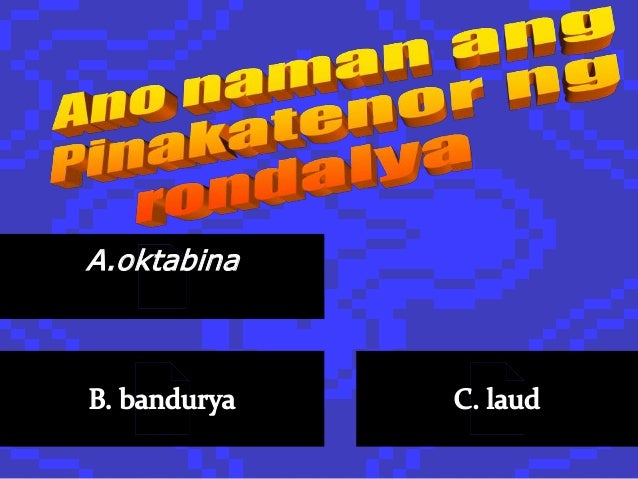 Intrumentong rondalya for slide share
