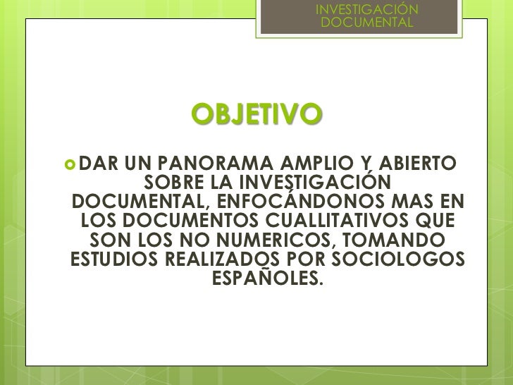Investigacion documental