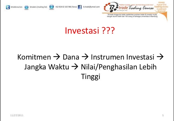 Investasi saham dan forex