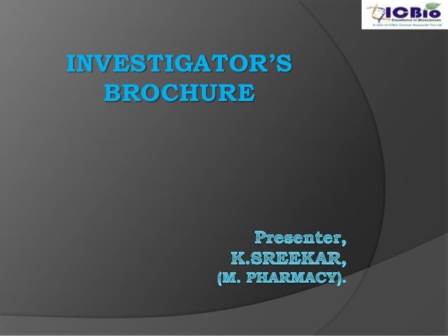 investigator brochure investigator s brochure investigator brochure investigator s brochure