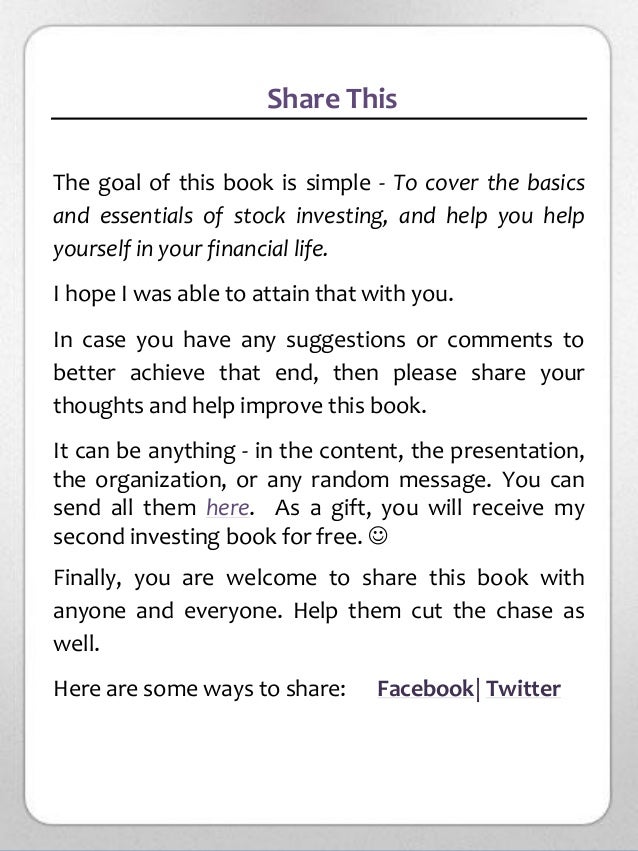 stock market trading for beginners pdf