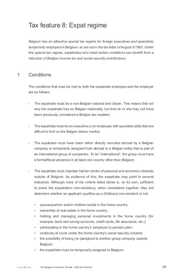 Taxation stock options belgium