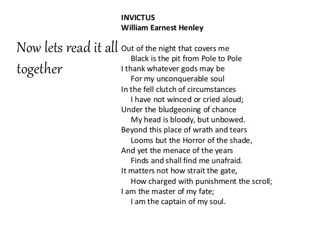 William Ernest Henley invictus german William Ernest Henley invictus german