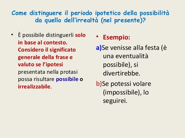 Ipotetico periodo