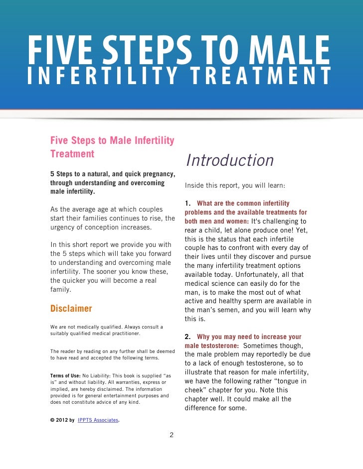 Male Infertility Natural Treatments Male Infertility Natural Treatments