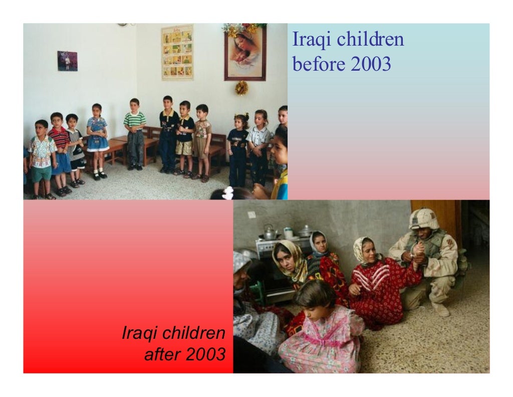 nerdlihc iqarI 3002 erofeb Iraqi children  after 2003