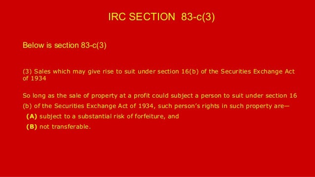 Section 83 b election stock options