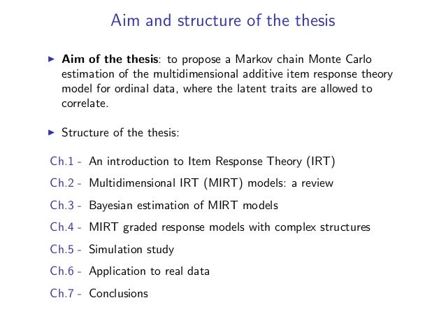 Thesis objectives and aims