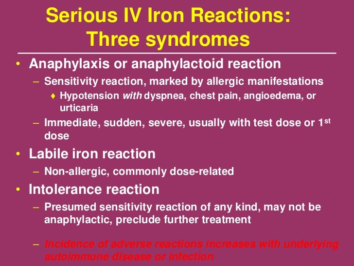 Iron deficiency anemia