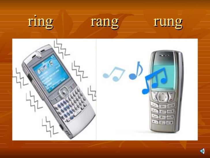 Irregular verb presentation