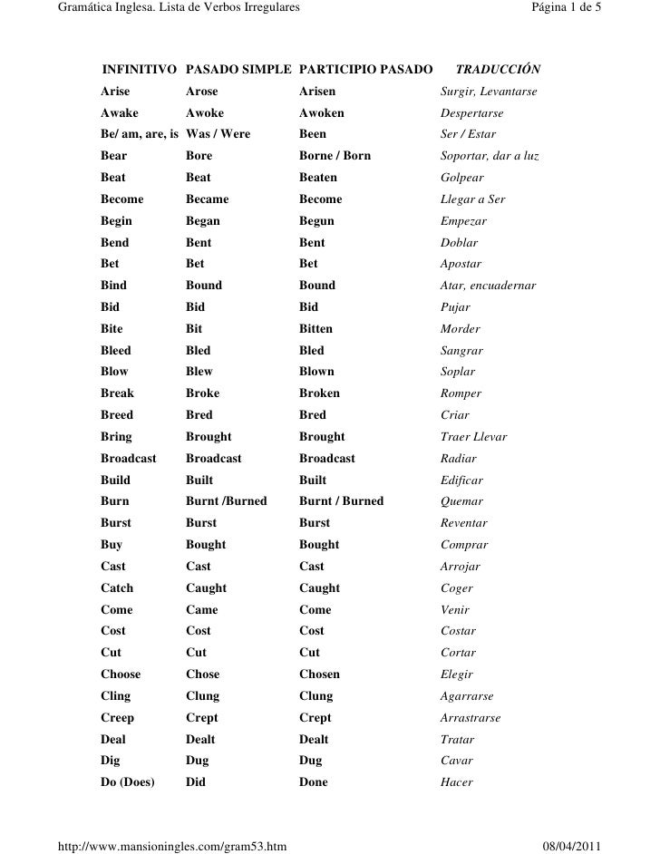 Related Pictures image of irregular verbs fun deck